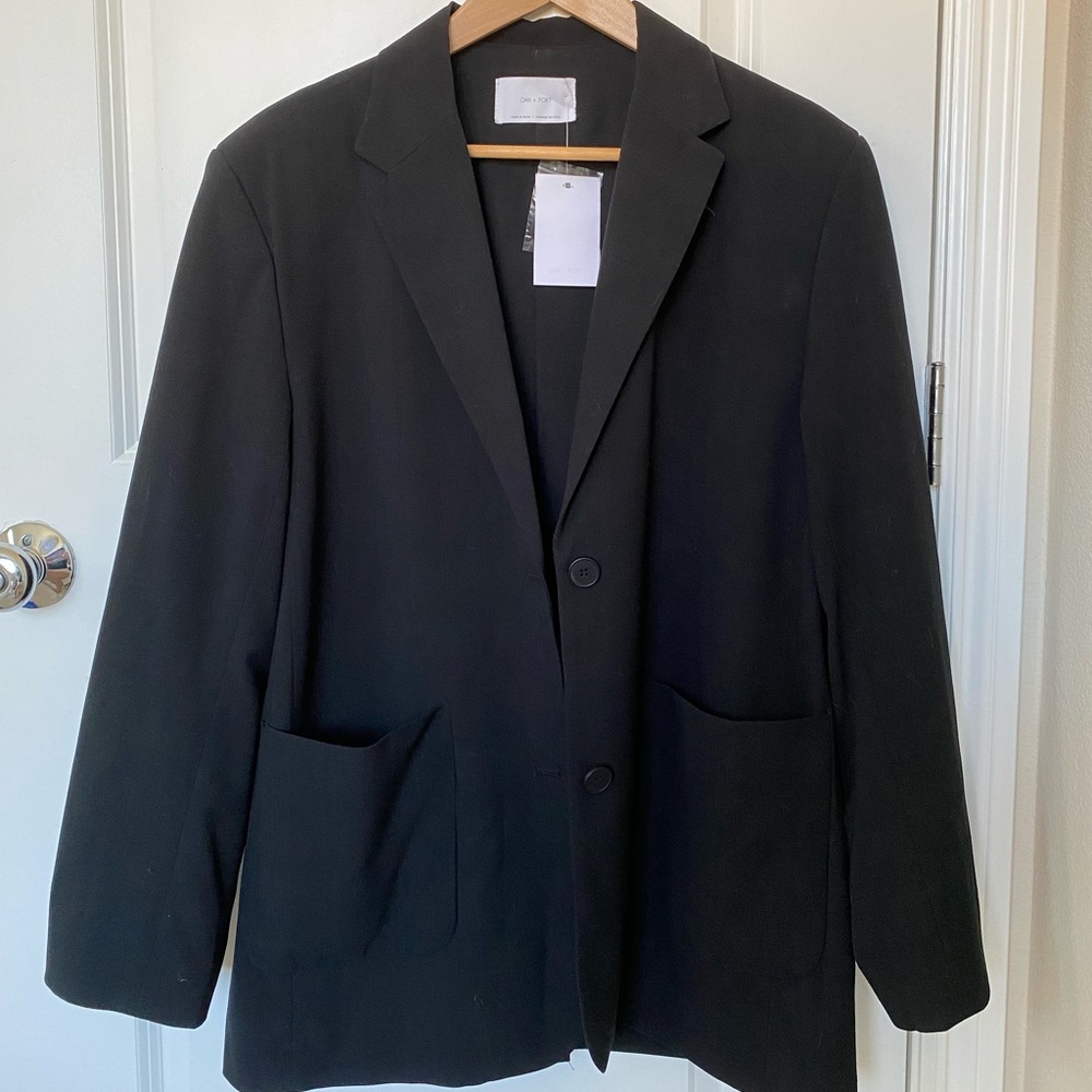 [NWT] Women’s Black Blazer (OAK + FORT) | L